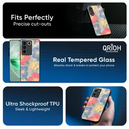 QRIOH Floral Printed iQOO Neo 10R 5G Back Case Mobile Accessories image 2