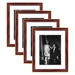 Art Street Brown & White Wood Wall Photo Frames (Pack of 4)-picture-36