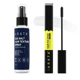 ARATA Set of Sea Salt Hair Thickening Spray 50ml & Anti-Frizz Gel Hair Fix Stick 15ml-picture-19