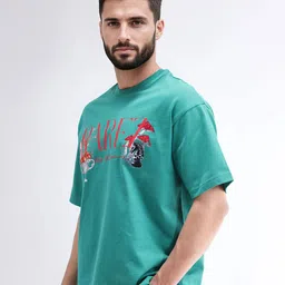 RARE RABBIT Men Printed Applique T-shirt image 4
