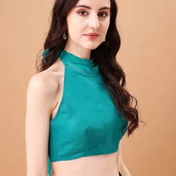 SAZRIKA Halter Neck Backless Saree Blouse image 5