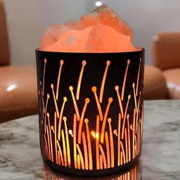 GLOBAL AROMA Brown Eternal Lights Cylindrical Shaped Table Lamp image 4