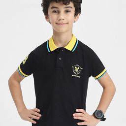 BONKIDS Boys Solid Polo Collar Cotton T-shirt-picture-36