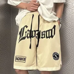 KPOP Men Typography Printed Shorts-picture-13