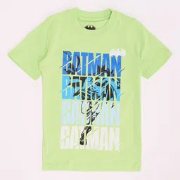 Pantaloons Junior Boys Batman Typography Printed Round Neck Cotton T-shirt-picture-24