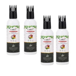 CARET ORGANIC Set Of 4 Red Onion Seed Hair Oil- 100ml Each image 1