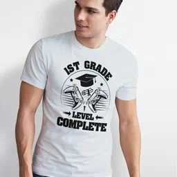 Seekbuylove Men Bio Finish 1St Grade Graduation, Gamer Round Neck Pure Cotton T-shirt-picture-20
