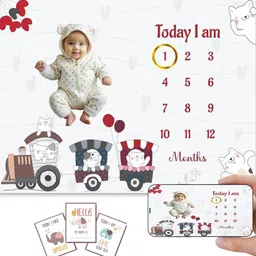 Hoolloomooloo Grey & White Cartoon Characters 210 GSM Core-picture-34