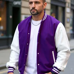 Mast & Harbour Men Collarless Colourblocked Bomber Jacket image 4