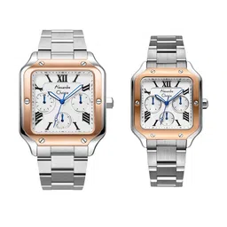 Alexandre Christie Unisex Dial & Stainless Steel Bracelet Style Straps Analogue Multi Function Watch-picture-14