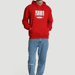 Bene Kleed Men Printed Hooded Sweatshirt image 3