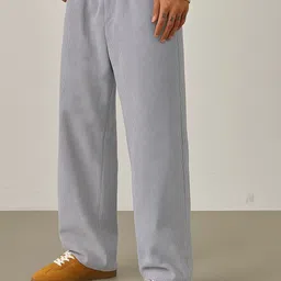 SAKHWALA Men Relaxed Fit Drop Crotch Trousers-picture-18