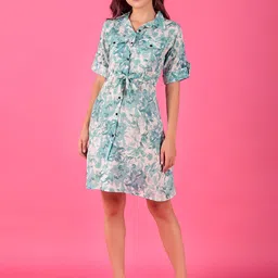KASHIAN Floral Print Fit & Flare Dress-picture-10