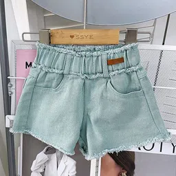 StyleCast x Revolte Girls Cotton Denim Shorts-picture-49