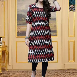 HERE&NOW Women Pack Of 3 Printed Kurtas-picture-17