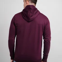aaithan Men Full Sleeve Solid Hooded Sweatshirt image 2
