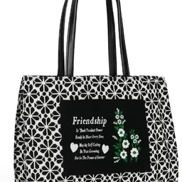 trendzera Women Black, White Tote-picture-23