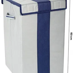 sh nasima manufacturer 65 L Grey, Blue Laundry Basket image 3