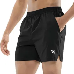 kvdev Solid Men Black Sports Shorts, Baggy Shorts, Basic Shorts, Beach Shorts, Gym Shorts-picture-11