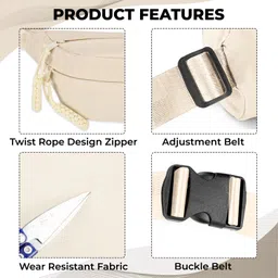 KRAPTICK Waist Bag | Fanny Pack & Crossbody Bag for Travel, Running, Hiking & Gym | Waterproof & Lightweight Belt Bag | Adjustable Money Belt & Waist Pouch image 4