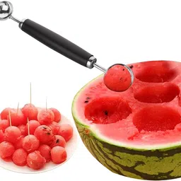 jaity export Stainless Steel Melon Baller Cutter Melon Baller Fruit Carving Knife 7 Inch Kitchen Tool Set image 3