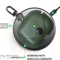 APL Leather Press Stud Earbuds Case For Apple Airpods Pro 1st Generation image 3