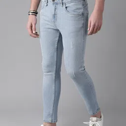 roadster Men Super Skinny Mid Rise Blue Jeans image 2