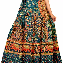 unique choice Women Printed A-line Multicolor Skirt-picture-14