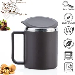 jony Pack of 6 Plastic, Steel Premium Quality Chai, Tea & Coffee Cup Set - Elegant & Durable for Daily Use image 3