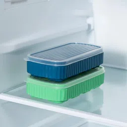 masox store Colorful Silicone 8 Cube Ice Maker Mold for Colorful & Cold Drinks Blue, Green Silicone Ice Cube Tray-picture-48