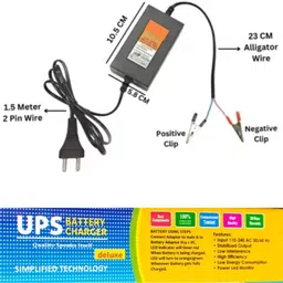 goodsbazaar 12 volt 7 amp battery charger. power adapter for UPS battery SUPER Square Wave Inverter-picture-21