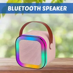GUGGU W12 (PORTABLE WIRELESS BLUETOOTH SPEAKER) Dynamic Thunder Sound & RGB LightU271 10 W Bluetooth Laptop/Desktop Speaker-image-76