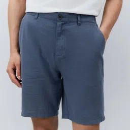 NEXT Men Linen Cotton Chino Shorts-picture-29