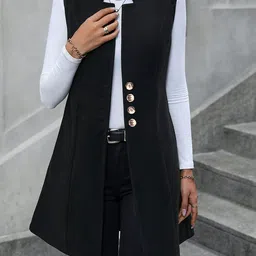 StyleCast x Revolte Lapel Collar Waistcoat-picture-33