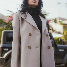 JAVINISHKA Double-Breasted Ankle-Length Trench Coat image 4