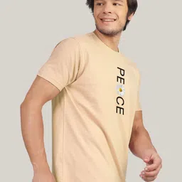 Greylongg Men Typography Printed Applique T-shirt image 4