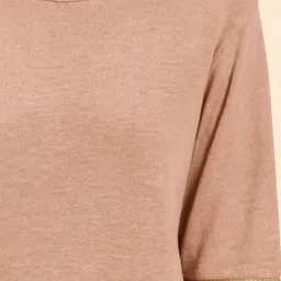 sollobell Women Solid Long Sleeves Cotton Top image 2