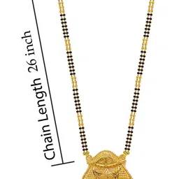 Bhanu diam Gold-Plated Brass Mangalsutra image 4