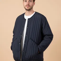 Mast & Harbour Men Spread Collar Quilted Jacket-picture-20