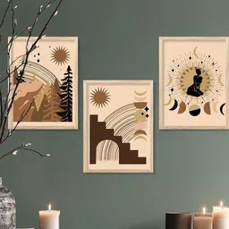 walllane Modern Wall Art With Frame Home Decor Wall Painting For Living Room Office Bedroom image 4