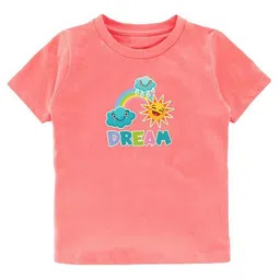 KAVEE Kids Printed Pure Cotton Applique T-shirt-image-31
