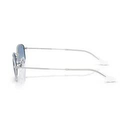 Ray-Ban Unisex Blue Lens & Silver-Toned Rectangle Sunglasses image 2