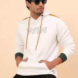 Cantabil Men Printed Hooded Sweatshirt-picture-35