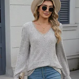 StyleCast x Revolte Women Solid V-Neck Top-picture-16