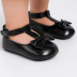 NESKA MODA Kids Shimmer Bow Style Booties-picture-25