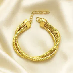 Jewelz Gold-Plated Stainless Steel Multistrand Bracelet image 2