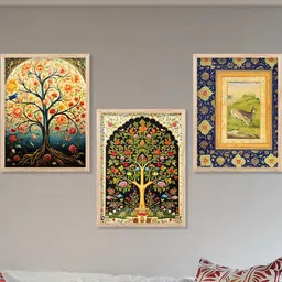 walllane Traditional Wall Art With Frame Home Decor Wall Painting For Living Room Office Bedroom-picture-15