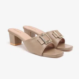 DressBerry Open Toe Party Block Heels image 5