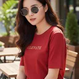 CORSICA Women Printed Cotton T-Shirt-image-33