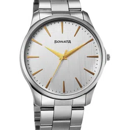Sonata Men Traditional Essentials Bracelet Style Straps Analogue Watch 77163SM02W-image-8